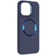 TPU чехол Bonbon Metal Style with MagSafe для Apple iPhone 15 (6.1") Синий / Cosmos Blue