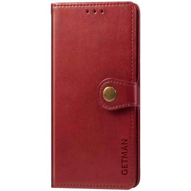 Кожаный чехол книжка GETMAN Gallant (PU) для Samsung Galaxy A24 4G Красный
