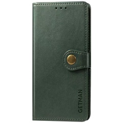 Шкіряний чохол книжка GETMAN Gallant (PU) для Samsung Galaxy A21s, Зелений