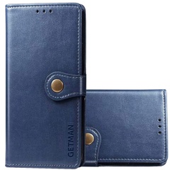 Кожаный чехол книжка GETMAN Gallant (PU) для Samsung Galaxy A24 4G Синий