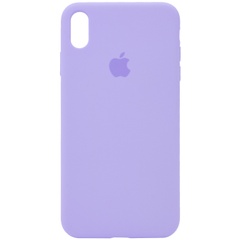 Чехол Silicone Case Full Protective (AA) для Apple iPhone X (5.8") / XS (5.8") Сиреневый / Dasheen