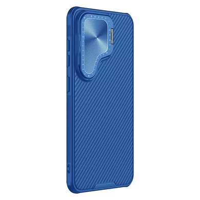 Карбоновая накладка Nillkin Camshield Prop для Samsung Galaxy S24+ Blue