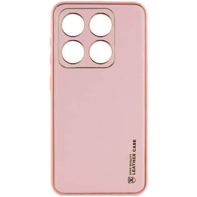 Кожаный чехол Xshield для Xiaomi 14 Pro Розовый / Pink