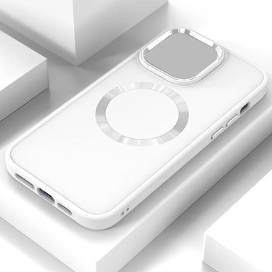 TPU чехол Bonbon Metal Style with MagSafe для Apple iPhone 15 Plus (6.7") Белый / White