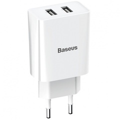 МЗП Baseus Speed ​​Mini Dual U 10.5W 2USB (CCFS-R), Білий