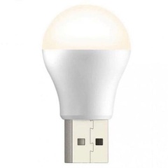 USB лампа LED 1W, Белый / Круглый