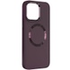 TPU чехол Bonbon Metal Style with MagSafe для Apple iPhone 15 Plus (6.7") Бордовый / Plum