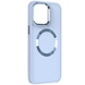 TPU чехол Bonbon Metal Style with MagSafe для Apple iPhone 15 Plus (6.7") Голубой / Mist Blue