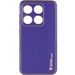 Кожаный чехол Xshield для Xiaomi 14 Pro Фиолетовый / Ultra Violet