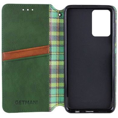 Кожаный чехол книжка GETMAN Cubic (PU) для Samsung Galaxy S24+ Зеленый