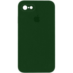 Чехол Silicone Case Square Full Camera Protective (AA) для Apple iPhone 6/6s (4.7") Зеленый / Army green