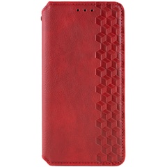 Шкіряний чохол книжка GETMAN Cubic (PU) для Samsung Galaxy M14 5G, Червоний