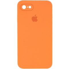 Чехол Silicone Case Square Full Camera Protective (AA) для Apple iPhone 6/6s (4.7") Оранжевый / Papaya