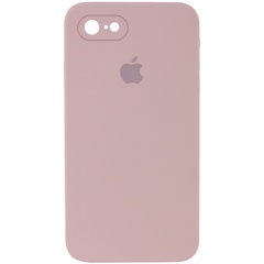 Чохол Silicone Case Square Full Camera Protective (AA) для Apple iPhone 6/6s (4.7"), Рожевий / Pink Sand