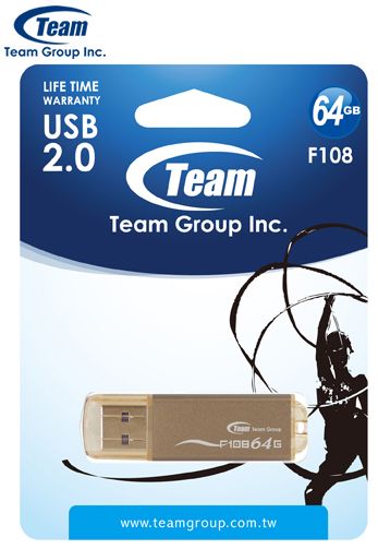 Флеш-драйв USB 64 GB Team F108 Коричневый