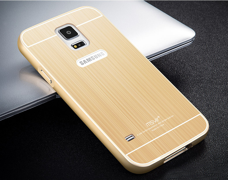 Металлический бампер с акриловой вставкой Msvii для Samsung G935F Galaxy S7 Edge Золотой