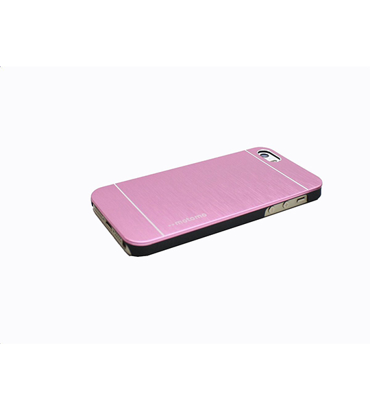 Накладка MOTOMO с алюминиевой вставкой для Apple iPhone 5/5S/SE Розовый