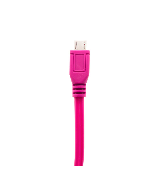 Дата кабель (светящийся бегущий) Navsailor MicroUSB (C-L301) Розовый / Синий