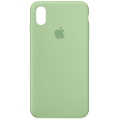 Чохол Silicone Case Full Protective (AA) для Apple iPhone X (5.8 ") / XS (5.8"), Зелений / Pistachio