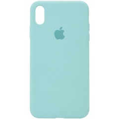 Чохол Silicone Case Full Protective (AA) для Apple iPhone X (5.8 ") / XS (5.8"), Бирюзовый / Swimming pool