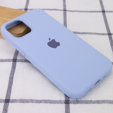 Чехол Silicone Case Full Protective (AA) для Apple iPhone 15 Pro (6.1") Голубой / Lilac Blue