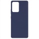 Чехол Silicone Cover Full without Logo (A) для Samsung Galaxy A72 4G / A72 5G Синий / Midnight blue