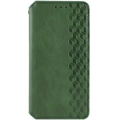 Шкіряний чохол книжка GETMAN Cubic (PU) для Samsung Galaxy A05s, Зелений