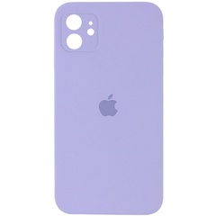 Чохол Silicone Case Square Full Camera Protective (AA) для Apple iPhone 11 (6.1 "), Бузковий / Dasheen