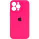 Чехол Silicone Case Full Camera Protective (AA) для Apple iPhone 15 Pro Max (6.7") Розовый / Barbie pink
