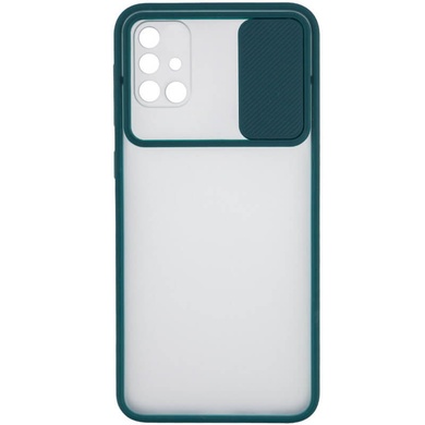 Чехол Camshield mate TPU со шторкой для камеры для Samsung Galaxy M31s Зеленый