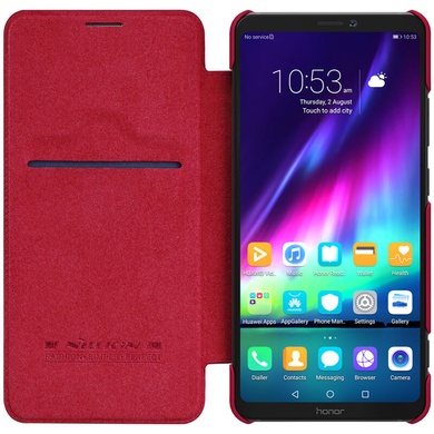 Кожаный чехол (книжка) Nillkin Qin Series для Huawei Honor Note 10