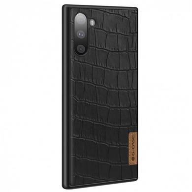 Кожаная накладка G-Case Crocodile Dark series для Samsung Galaxy Note 10
