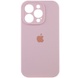 Чехол Silicone Case Full Camera Protective (AA) для Apple iPhone 15 Pro Max (6.7") Розовый / Chalk Pink