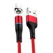 Дата кабель USAMS US-SJ352 U32 Magnetic USB to Lightning (1m) (2.4A), Червоний