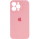 Чехол Silicone Case Full Camera Protective (AA) для Apple iPhone 15 Pro Max (6.7") Розовый / Light pink
