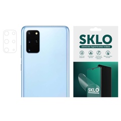 Защитная гидрогелевая пленка SKLO (на камеру) 4шт. для Samsung Galaxy S10+ Прозрачный