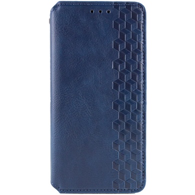 Кожаный чехол книжка GETMAN Cubic (PU) для Samsung Galaxy A05s Синий