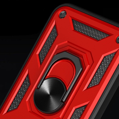 Ударопрочный чехол Camshield Serge Ring для Xiaomi Redmi Note 9s / Note 9 Pro / 9 Pro Max Красный