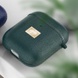 TPU футляр Leather Type для наушников AirPods 1/2 Зеленый