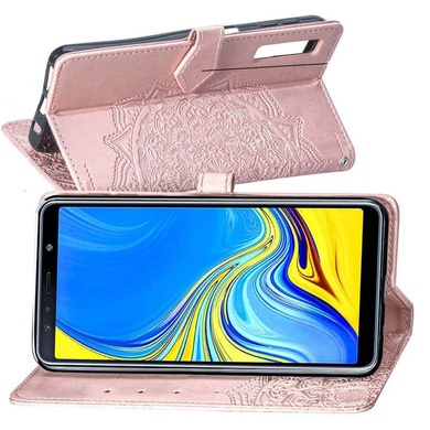 Кожаный чехол (книжка) Art Case с визитницей для Samsung A750 Galaxy A7 (2018)