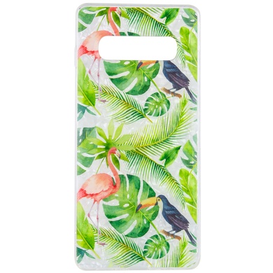 Накладка Glue Case Фламинго для Samsung Galaxy S10+