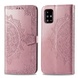 Шкіряний чохол (книжка) Art Case з візитницею для Samsung Galaxy A51, Рожевий