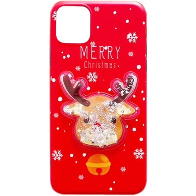 TPU чехол Merry Christmas с жидкостью для Apple iPhone 11 (6.1")