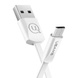 Дата кабель USAMS US-SJ201 USB to MicroUSB 2A (1.2m), Білий