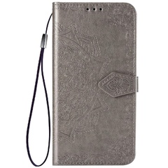Кожаный чехол (книжка) Art Case с визитницей для Samsung Galaxy M51 Серый