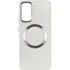 TPU чохол Bonbon Metal Style with MagSafe для Samsung Galaxy S20 FE, Білий / White