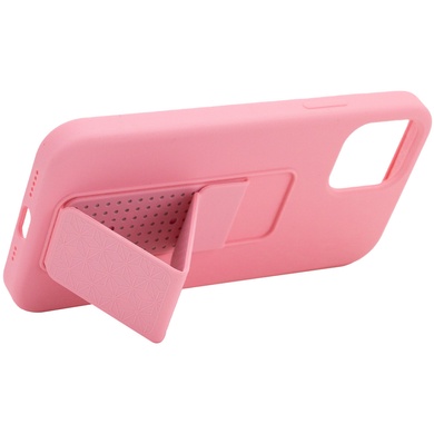 Чохол Silicone Case Hand Holder для Apple iPhone 12 Pro Max (6.7"), Рожевий / Pink
