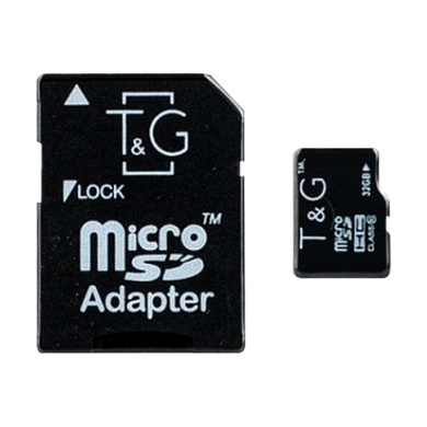Карта пам'яті T&G microSDHC 32 GB class 10 (з адаптером)