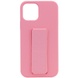 Чохол Silicone Case Hand Holder для Apple iPhone 12 Pro Max (6.7"), Рожевий / Pink