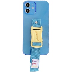 Чохол Handfree з кольоровим ремінцем для Apple iPhone 12 mini (5.4 "), Синій